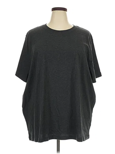 Pre-owned Lands' End Short Sleeve T-shirt In Gray