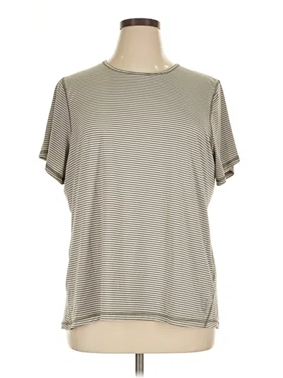Pre-owned Lands' End Short Sleeve T-shirt In Gray