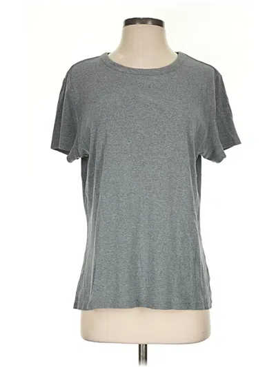 Pre-owned Lands' End Short Sleeve T-shirt In Gray