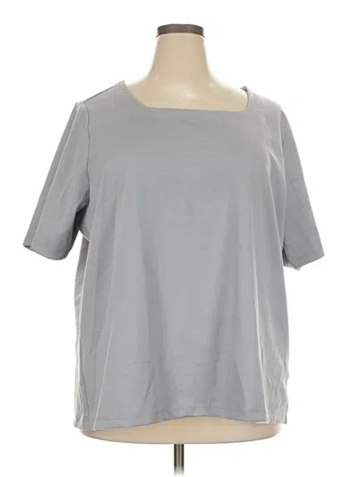 Pre-owned Lands' End Short Sleeve T-shirt In Gray