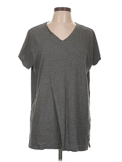 Pre-owned Lands' End Short Sleeve T-shirt In Gray