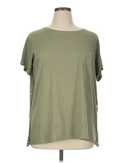 Pre-owned Lands' End Short Sleeve T-shirt In Green