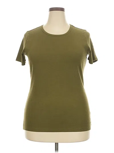 Pre-owned Lands' End Short Sleeve T-shirt In Green
