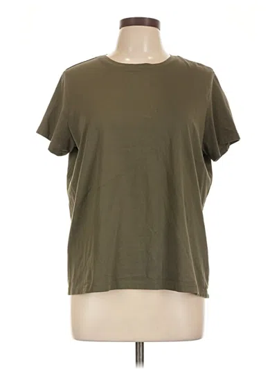 Pre-owned Lands' End Short Sleeve T-shirt In Green