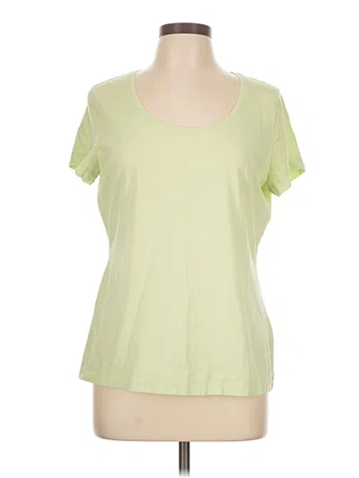 Pre-owned Lands' End Short Sleeve T-shirt In Green