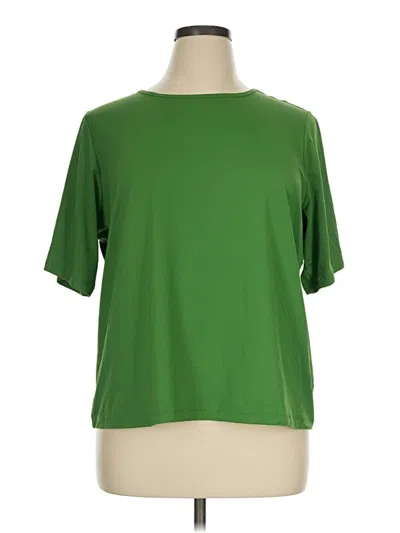 Pre-owned Lands' End Short Sleeve T-shirt In Green