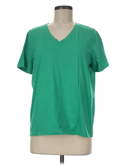 Pre-owned Lands' End Short Sleeve T-shirt In Green