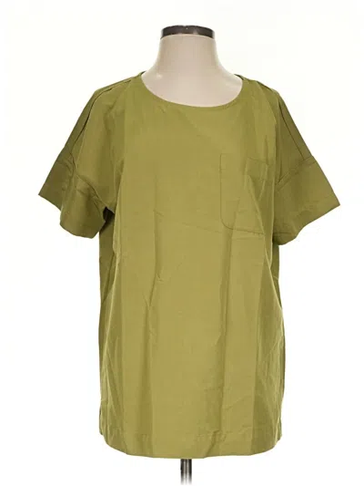 Pre-owned Lands' End Short Sleeve T-shirt In Green