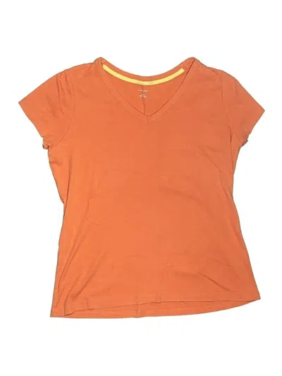 Pre-owned Lands' End Kids'  Short Sleeve T-shirt In Orange