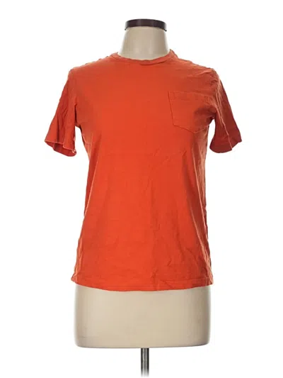 Pre-owned Lands' End Short Sleeve T-shirt In Orange