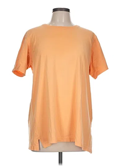 Pre-owned Lands' End Short Sleeve T-shirt In Orange