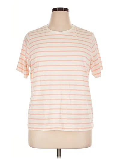 Pre-owned Lands' End Short Sleeve T-shirt In Orange
