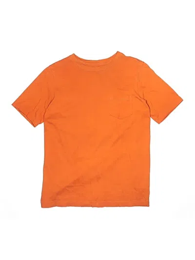 Pre-owned Lands' End Kids'  Short Sleeve T-shirt In Orange