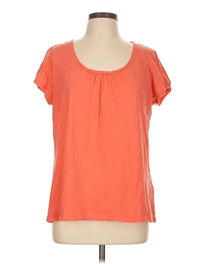 Pre-owned Lands' End Short Sleeve T-shirt In Orange