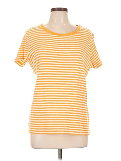 Pre-owned Lands' End Short Sleeve T-shirt In Orange