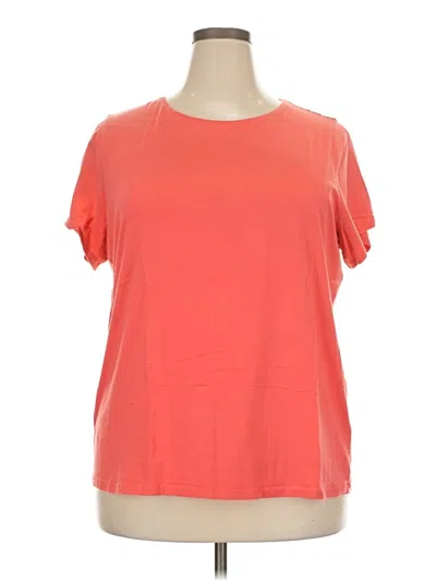 Pre-owned Lands' End Short Sleeve T-shirt In Orange