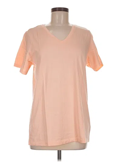 Pre-owned Lands' End Short Sleeve T-shirt In Orange