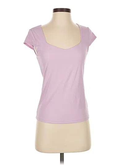 Pre-owned Lands' End Short Sleeve T-shirt In Pink