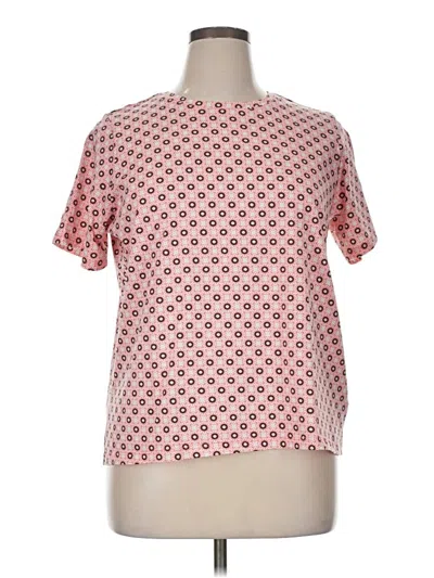 Pre-owned Lands' End Short Sleeve T-shirt In Pink