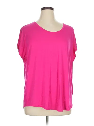 Pre-owned Lands' End Short Sleeve T-shirt In Pink