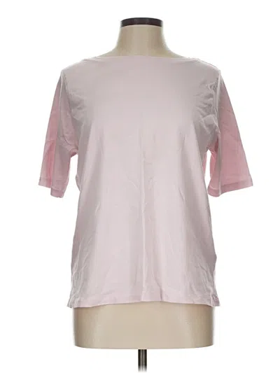 Pre-owned Lands' End Short Sleeve T-shirt In Pink