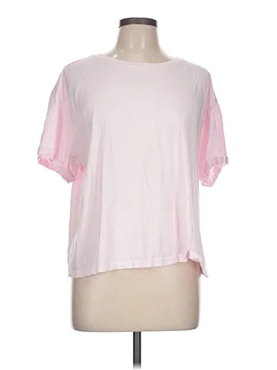 Pre-owned Lands' End Short Sleeve T-shirt In Pink