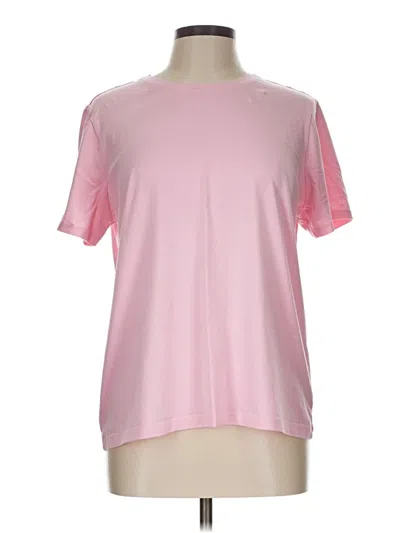 Pre-owned Lands' End Short Sleeve T-shirt In Pink