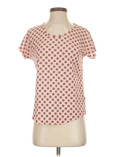 Pre-owned Lands' End Short Sleeve T-shirt In Pink