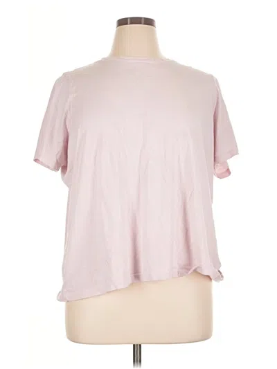 Pre-owned Lands' End Short Sleeve T-shirt In Pink