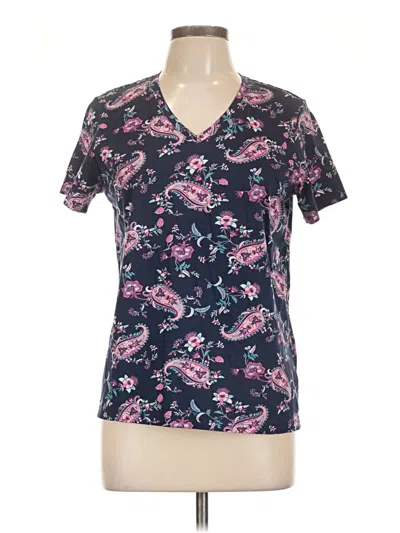Pre-owned Lands' End Short Sleeve T-shirt In Pink