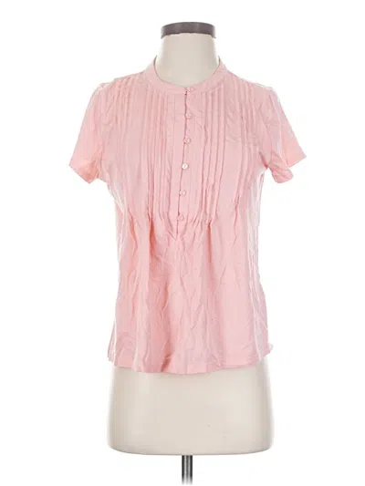 Pre-owned Lands' End Short Sleeve T-shirt In Pink