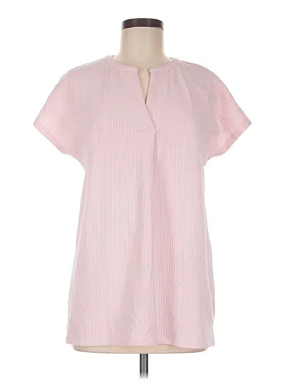 Pre-owned Lands' End Short Sleeve T-shirt In Pink