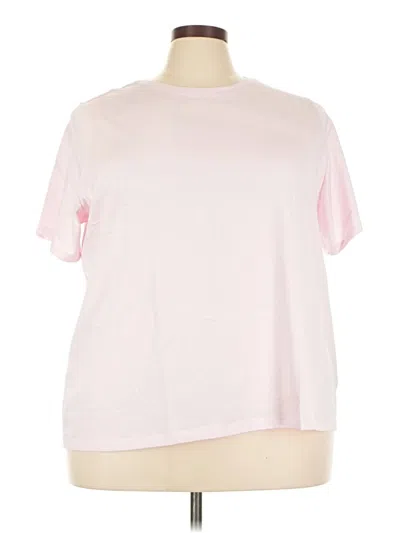 Lands' End Short Sleeve T-shirt In Pink