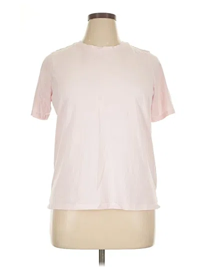 Pre-owned Lands' End Short Sleeve T-shirt In Pink