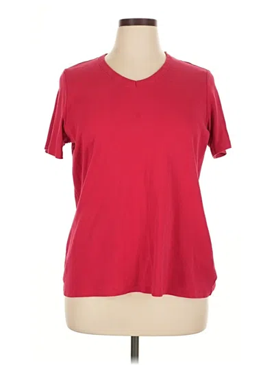 Pre-owned Lands' End Short Sleeve T-shirt In Red