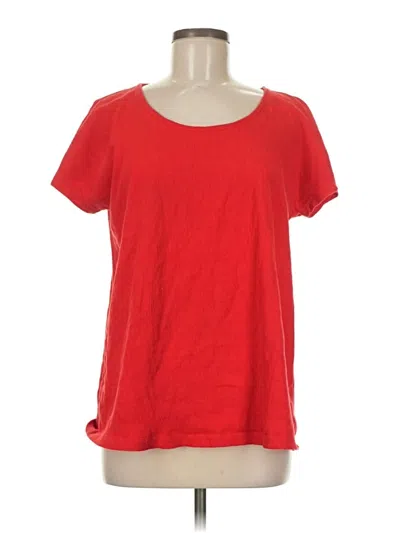 Pre-owned Lands' End Short Sleeve T-shirt In Red