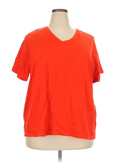 Pre-owned Lands' End Short Sleeve T-shirt In Red