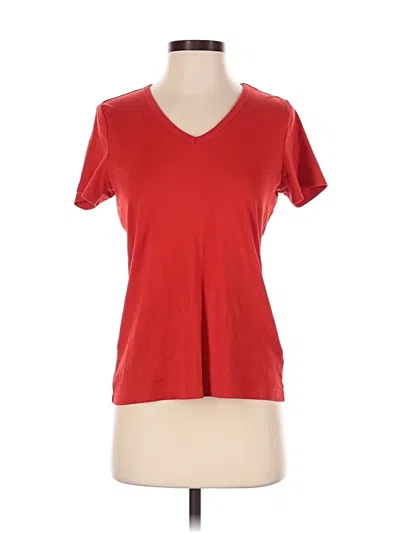 Pre-owned Lands' End Short Sleeve T-shirt In Red