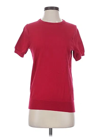 Pre-owned Lands' End Short Sleeve T-shirt In Red