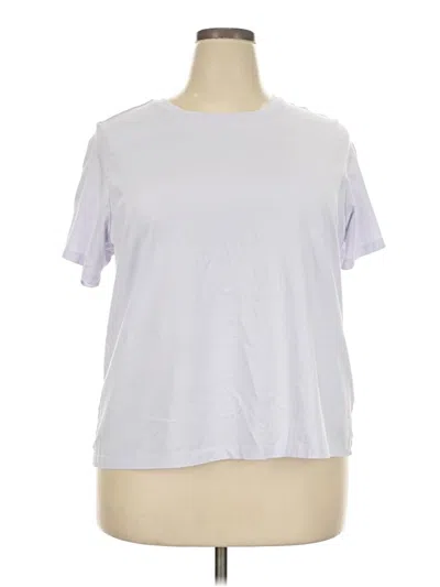 Pre-owned Lands' End Short Sleeve T-shirt In Silver