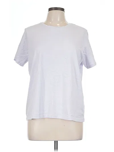 Pre-owned Lands' End Short Sleeve T-shirt In Silver