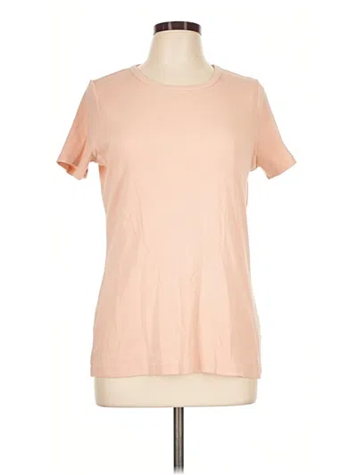 Pre-owned Lands' End Short Sleeve T-shirt In Tan
