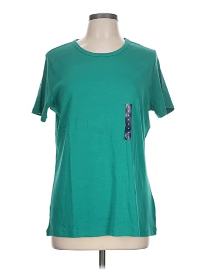 Pre-owned Lands' End Short Sleeve T-shirt In Teal