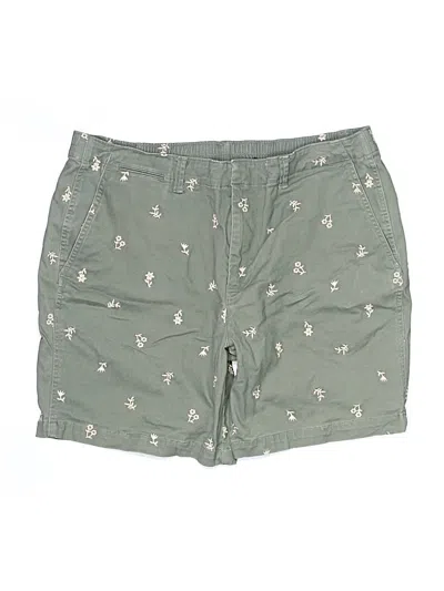 Pre-owned Lands' End Shorts In Green