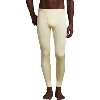 Lands' End Silk Long Underwear Pants In Ecru