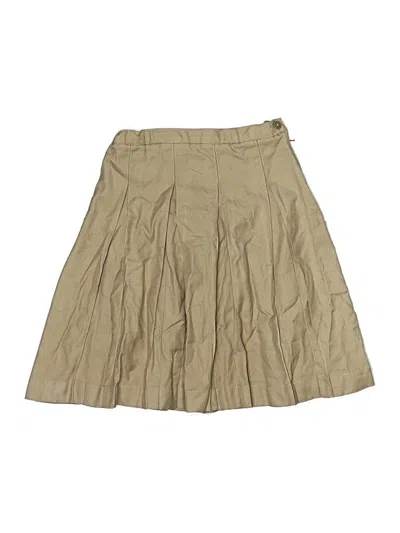 Pre-owned Lands' End Kids'  Skirt In Brown