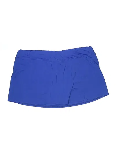 Pre-owned Lands' End Skort In Blue