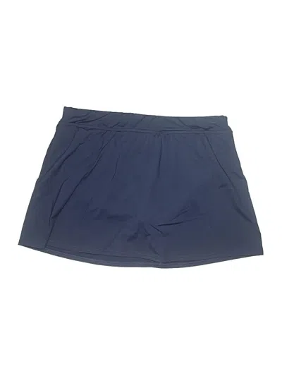 Pre-owned Lands' End Skort In Blue