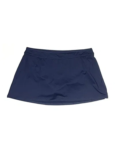Pre-owned Lands' End Skort In Blue