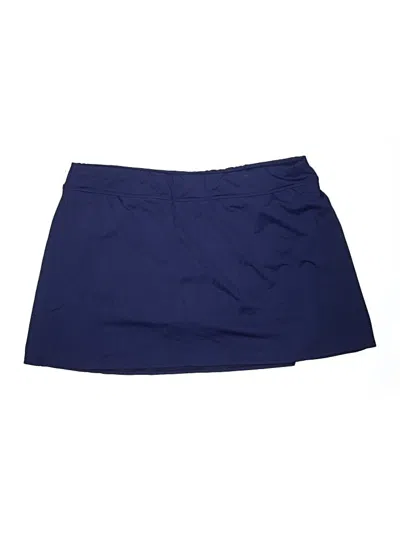 Pre-owned Lands' End Skort In Blue